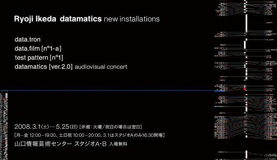 Ryoji Ikeda datamatics new installations
